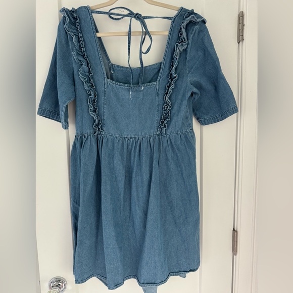 ASOS Denim Maternity Dress - Picture 2 of 4